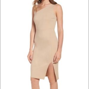 Soprano | One Shoulder Bodycon Dress | Nude | S